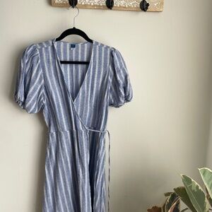 Robe cache coeur lin